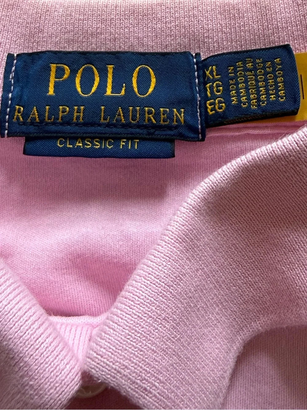 Ralph Lauren Light Pink Polo Shirt with Embroidered Pony